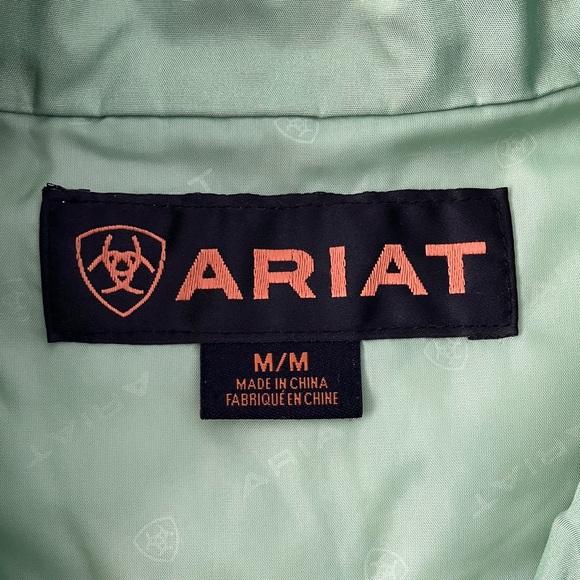 Ariat Light Green Quilted Vest - Picture 2 of 6